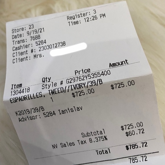 ❗️𝗦𝗢𝗟𝗗❗️BRAND NEW With Receipt CHANEL Espadrilles Ivory Size 39 - Picture 4 of 4